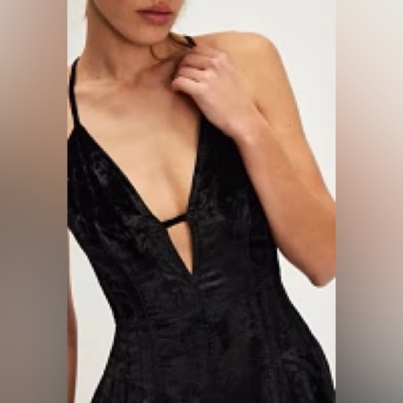 NEW Free People Velvet Romper - Picture 4 of 5